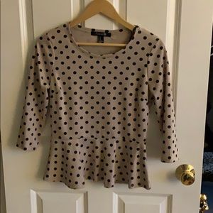 F21 polka dot top